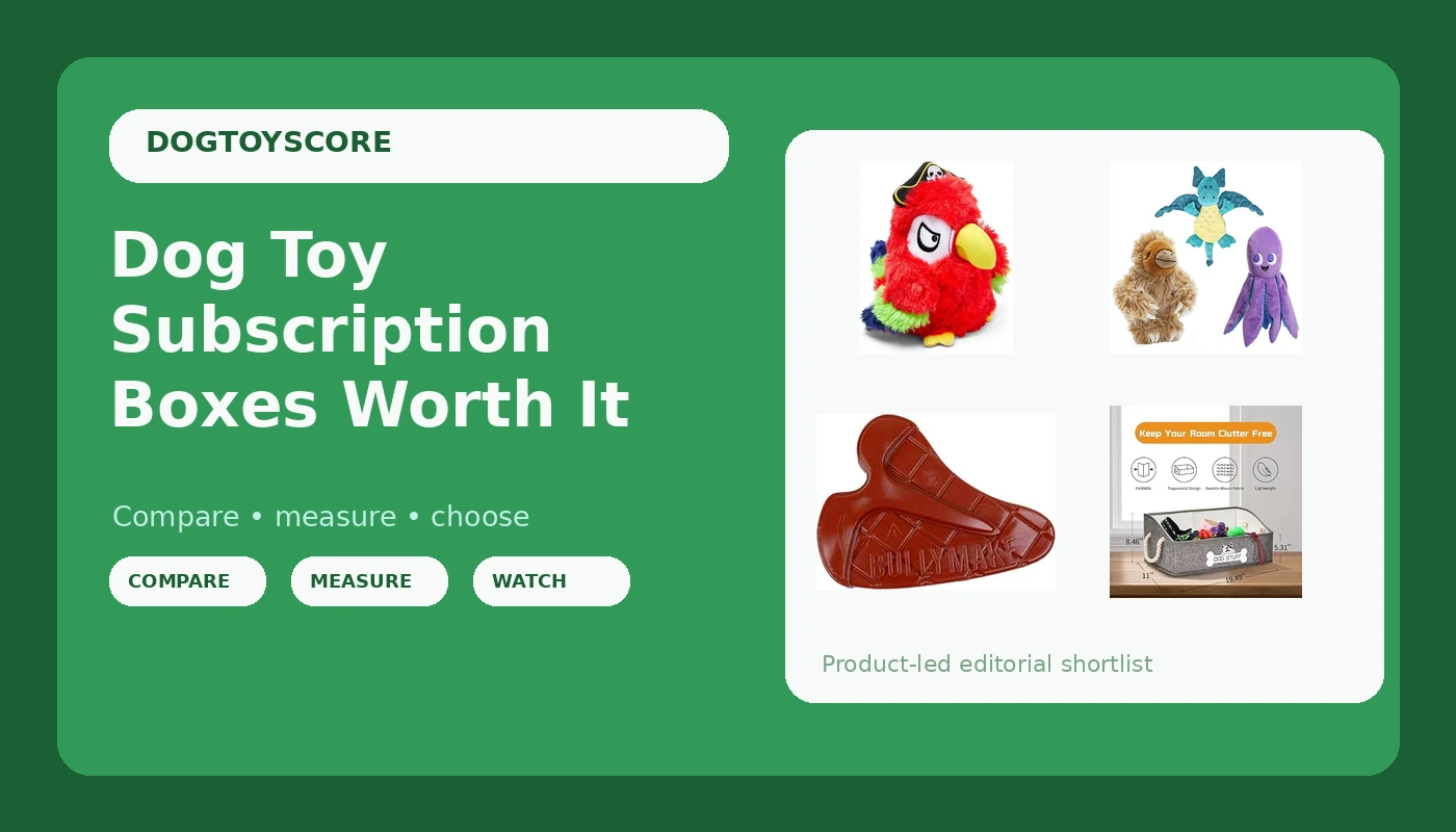Dog Toy Subscription Boxes Worth It - DogToyScore review with measurements and honest opinion
