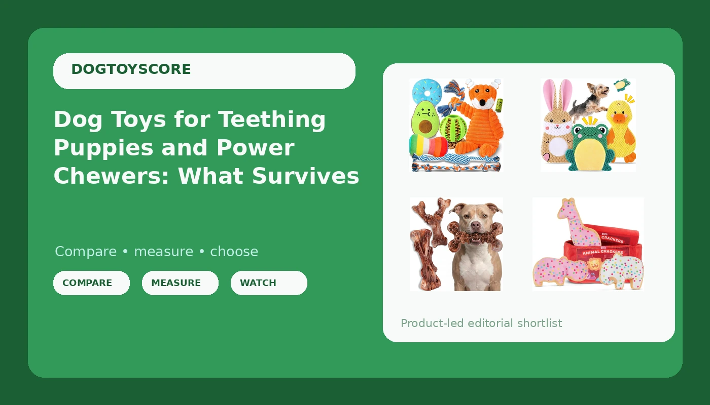 Dog Toys for Teething Puppies and Power Chewers: What Survives