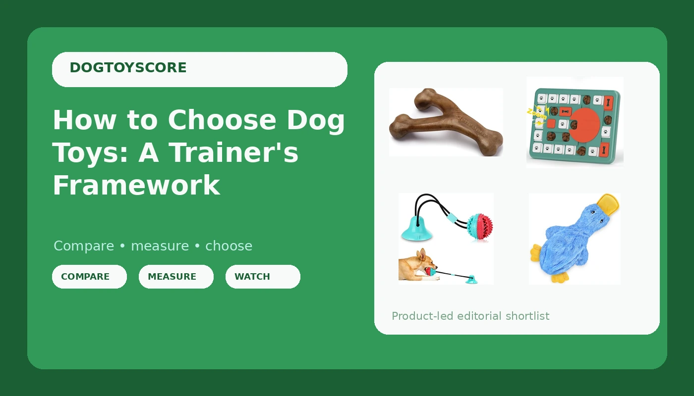 How to Choose Dog Toys: A Trainer's Framework - DogToyScore review with measurements and honest opinion