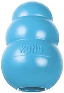 KONG Puppy, Natural Rubber Teething Chew Toy, for Medium Puppies, Blue