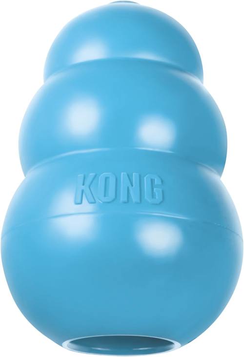 KONG Puppy, Natural Rubber Teething Chew Toy, for Small Puppies, Blue
