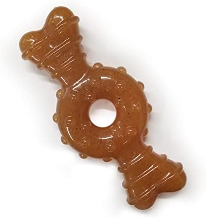 Nylabone Puppy Chew Teething Ring Bone Dog Toy, Chicken Flavor, X-Small