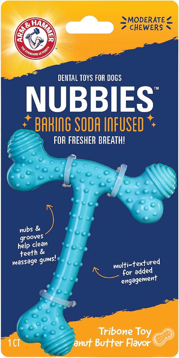 Arm and Hammer Nubbies T-Bone Dental Dog Chew Toy