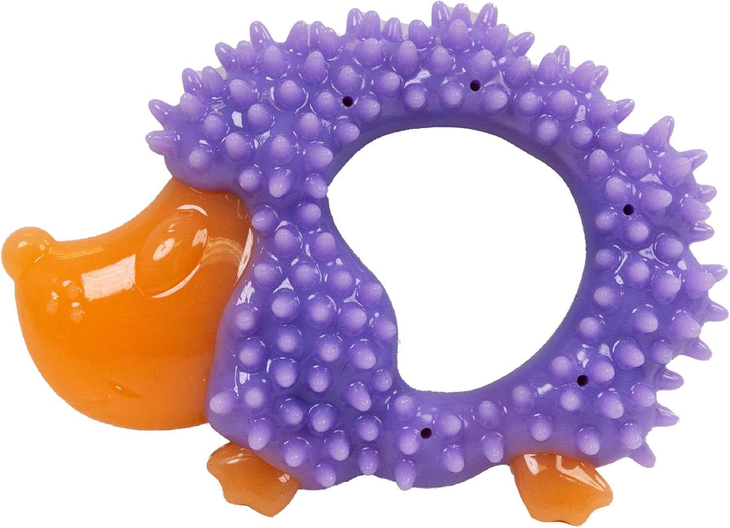 Cutie Chewies Hedgehog Dental Dog Chew Toy, Bounces &amp; Floats, 5"