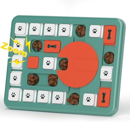PETSTA Dog Puzzle Toys, Treat Dispensing Dog Enrichment Toys for IQ Training and Brain Stimulation, Interactive Mentally Stimulating Toys as Gifts for Puppies, Cats, Dogs