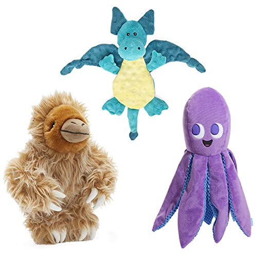 Pet Supplies : BARKBOX Best of BarkBox Interactive Plush Dog Toy Bundle