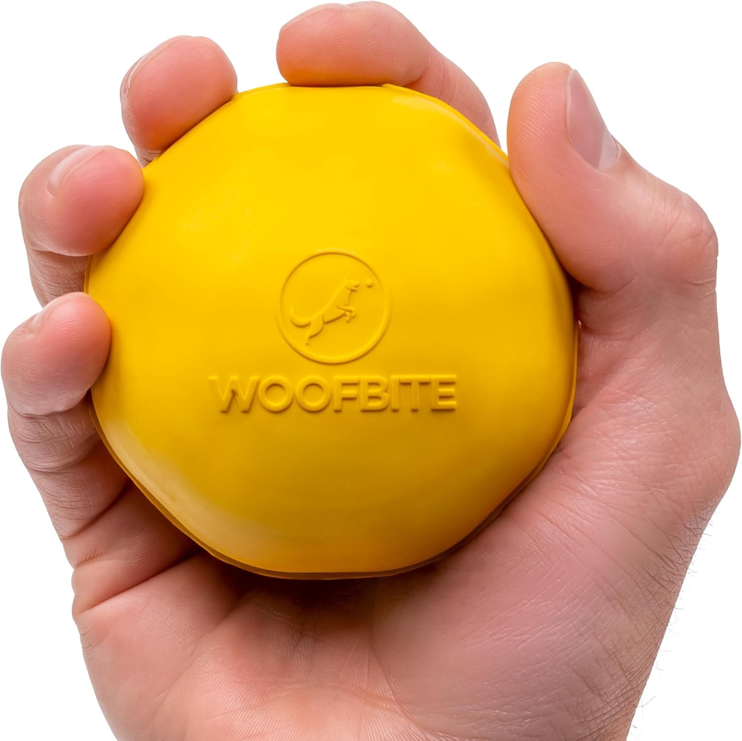 Super Durable Dog Ball - Tough, Strong Chew &amp; Fetch Toy for Power, Extreme, Aggressive Chewers - Heavy Duty Natural Rubber - Medium/Large Dogs