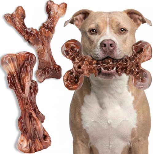 Kseroo 3-Pack Indestructible Dog Chew Toys for Aggressive Chewers,30-100lbs