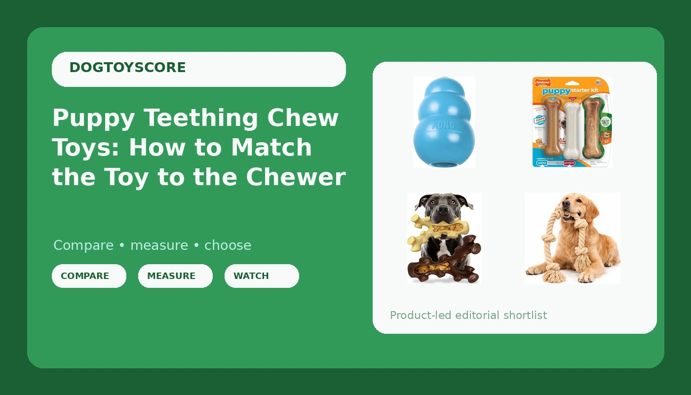 Puppy Teething Chew Toys: How to Match the Toy to the Chewer